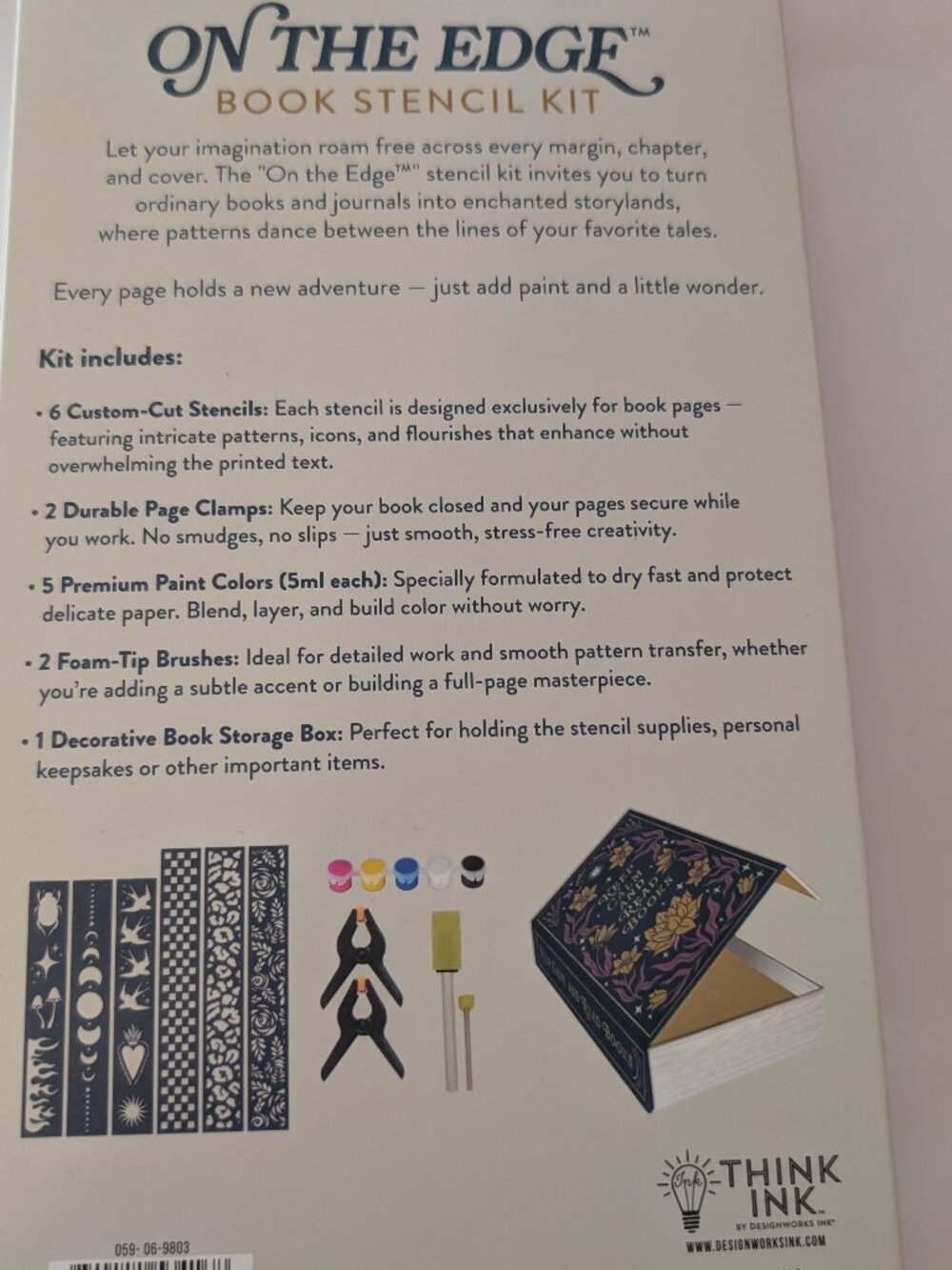 Unopened On The Edge Book Stencil Kit - Picture 2 of 2